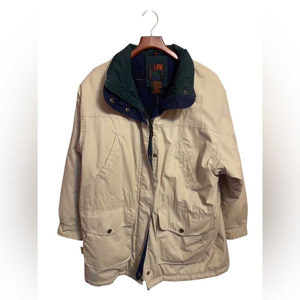 Vintage New York Classics Flannel Lined Heavy Utility Parka Mens Large